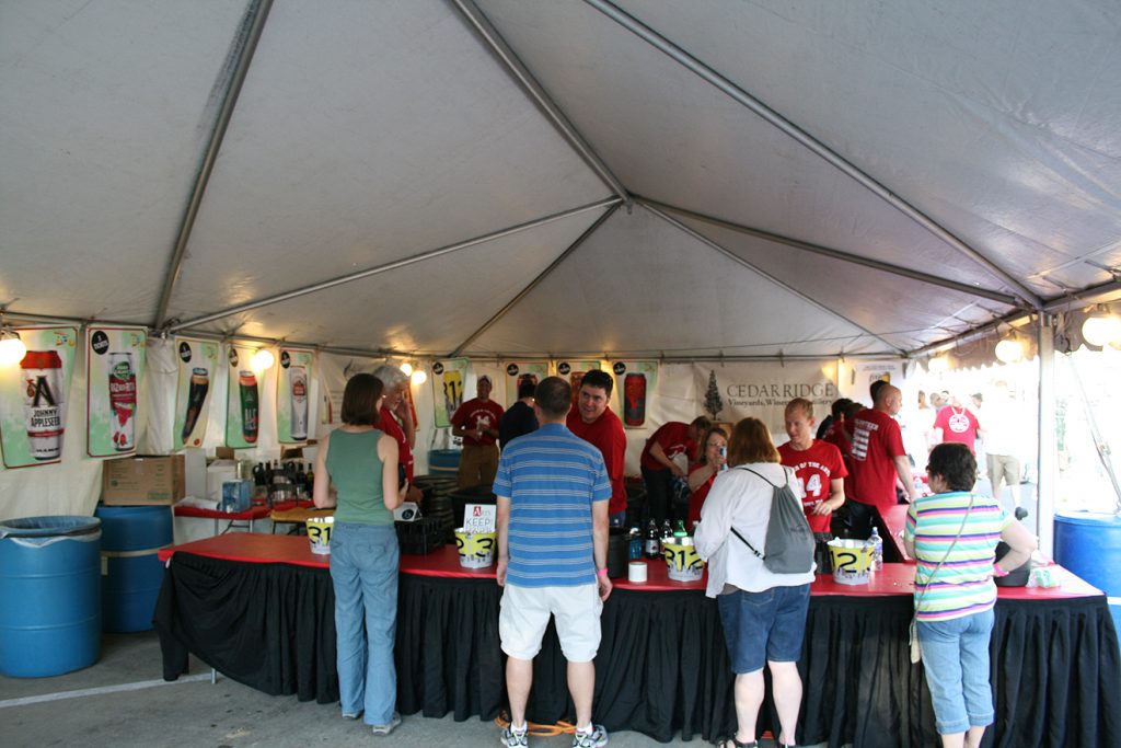 Beer Tent at the Iowa Arts Festival