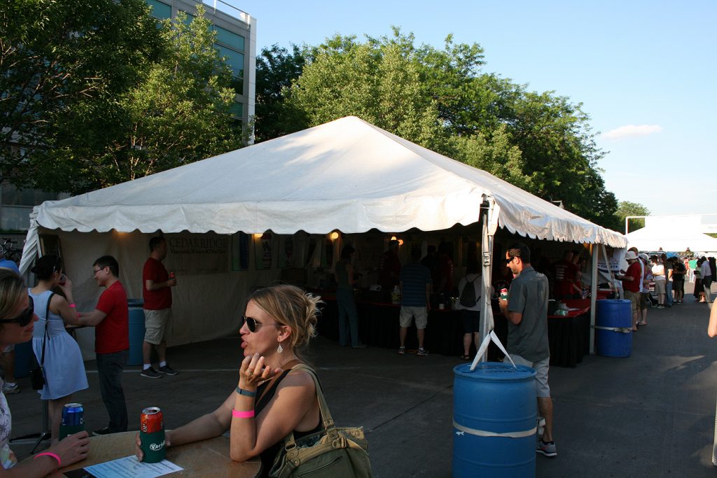 Beer Tent at the Iowa Arts Festival
