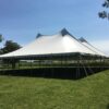 Outside of 60′ x 90′ “Twin-Pole” Legend rope and pole tent