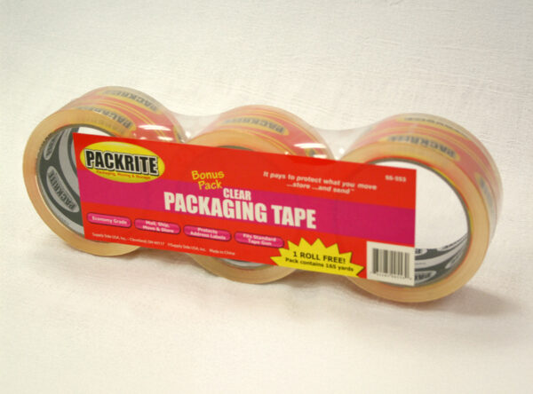 Clear packing tape for sale. Made by Packrite.