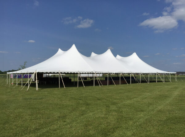 Rent 60' x 120' twin pole rope and pole tent