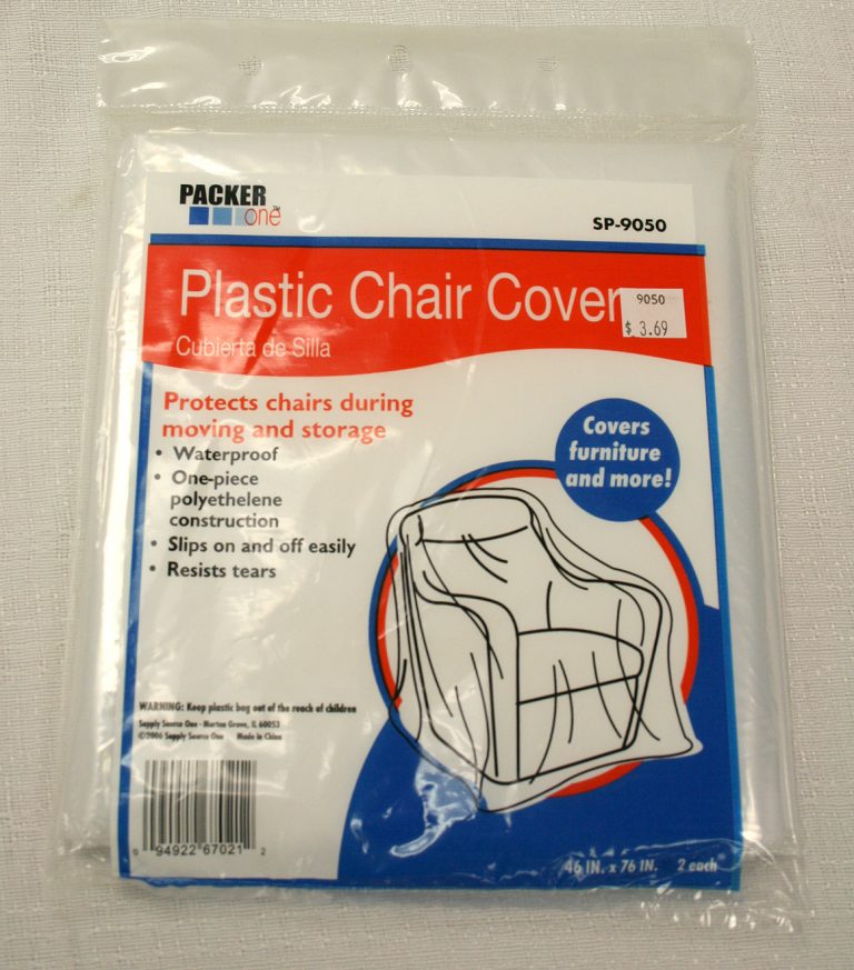 Plastic chair cover for sale. Made by Packrite.