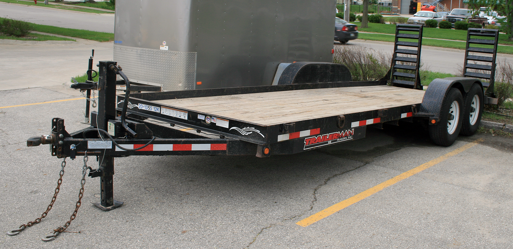 20', 12k lbs. Tandem Axle Flatbed Trailer Rental: Cedar Rapids