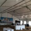 Inside of 50' x 50' Losberger clearspan tent at Farm Progress Show
