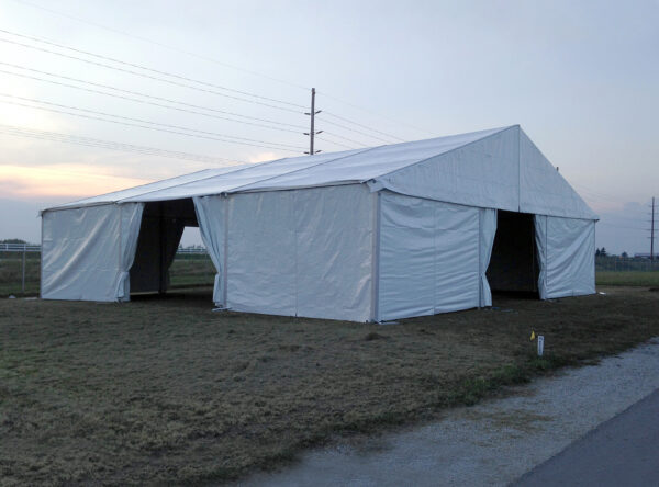 Rent 15m x 15m (49′ x 49′) Losberger clearspan temporary structure (tent)