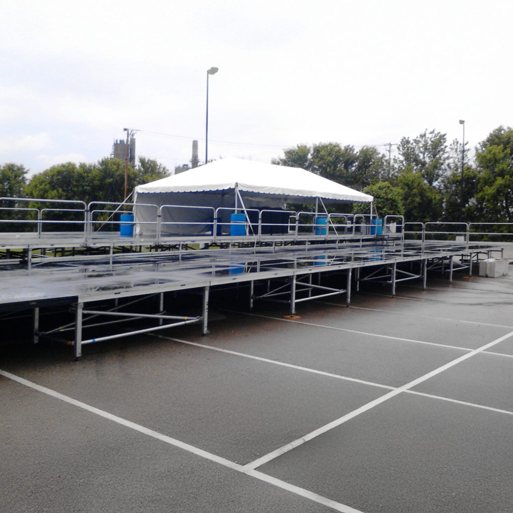 Rent 44' x 88' multi-tiered stage