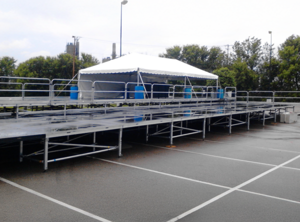 Rent 44' x 88' multi-tiered stage