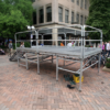 Rent 8' x 16' stage with railing and stairs