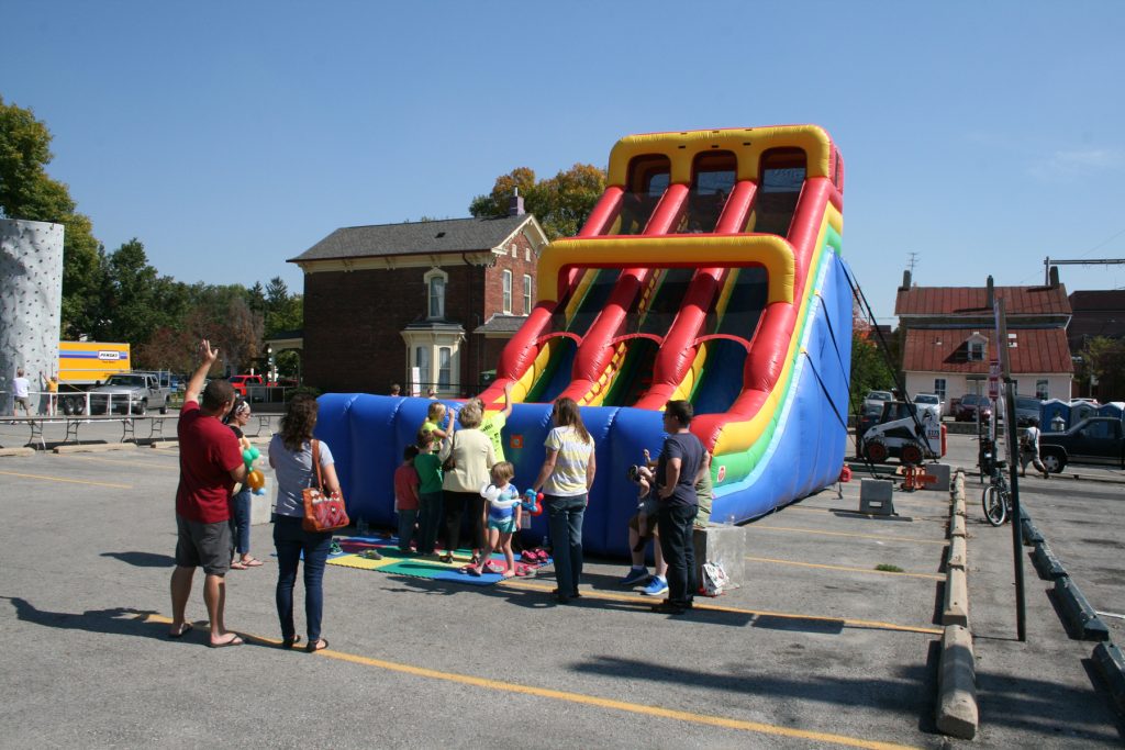 Large kids slide at Oktoberfest