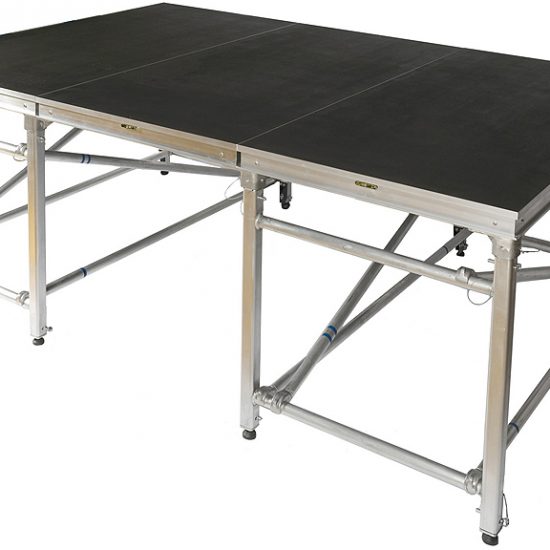 adjustable 36in-54in dual structure stage rental