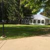 20' x 20' frame tent and 40' x 80' hybrid tent
