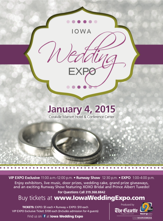 2015 Wedding Expo flyer 11" x 17"