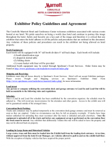 Exhibitor Policy Guidelines and Agreement