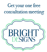 Don't forget to redeem your one free wedding consultation from Casey Kane at Bright DeSigns.