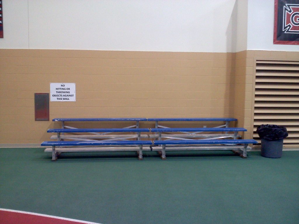 3-row bleachers at Grinnell College
