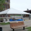 40' x 40' hybrid tent for Fundraising eventin Des Moines, Iowa