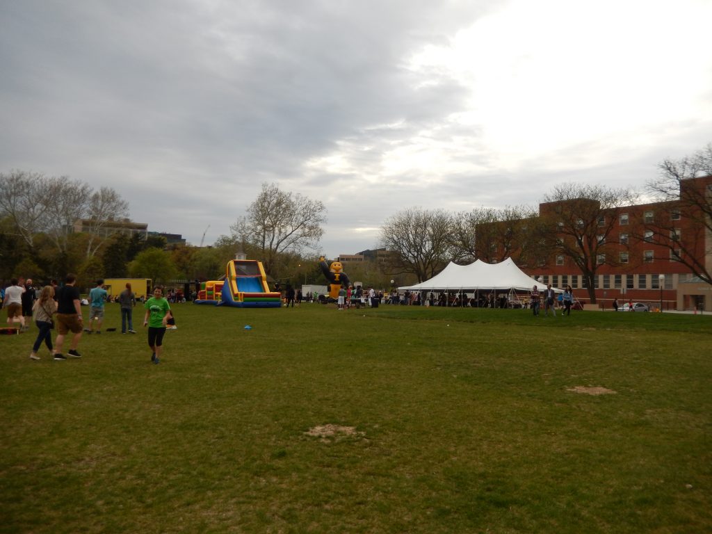 Event set-up for University of Iowa Associated Residence Halls