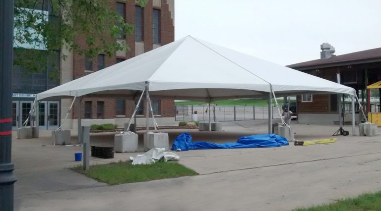 Fundraising event set-up for JDRF One Walk in Des Moines
