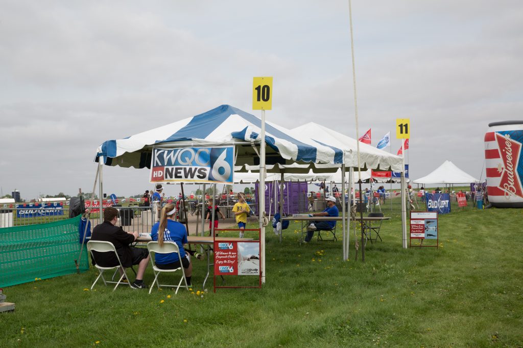 KWQC News 6 tent at Quad City Airshow QCAS 2015