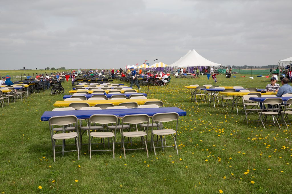 tables with Kwik-Covers at Quad City Airshow QCAS 2015