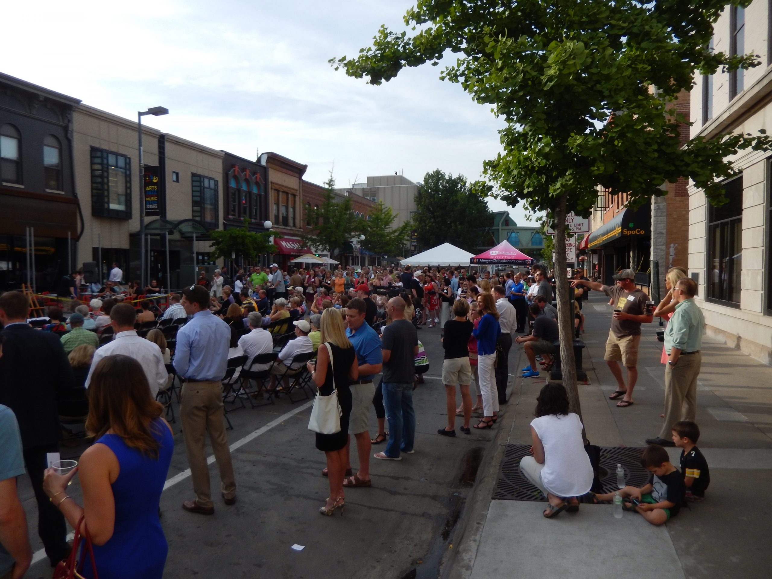 Crowd at Block Party Rentals for Fundraising Charity Events