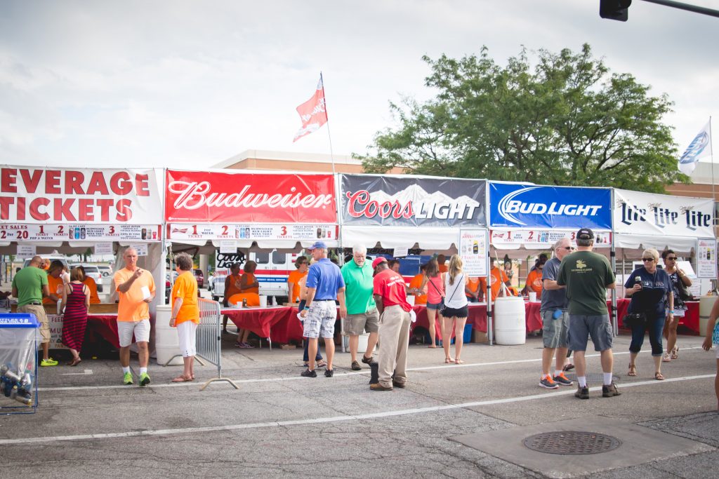 Beer venders at the 2015 Bix Street Fest in Downtown Davenport