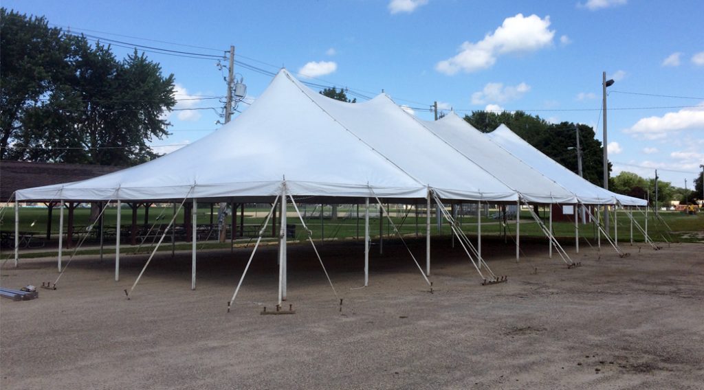 Tent and Event Set-up for Bremer County Fair in Waverly Iowa