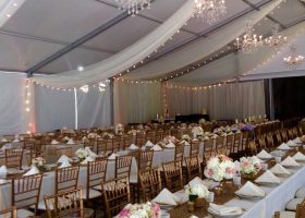 Wedding tent rental in Iowa clearspan