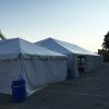 20' x 40' frame tent and 40' x 80' hybrid tent at Terex corporate event in Waverly, Iowa