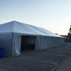 40' x 80' hybrid tent at Terex corporate event in Waverly, Iowa