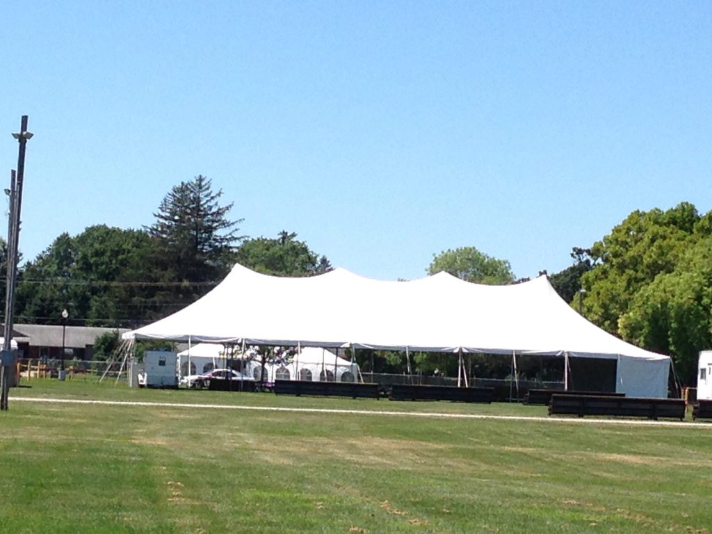 40' x 100' Tent at 2015 Mississippi Valley Fair in Davenport, Iowa