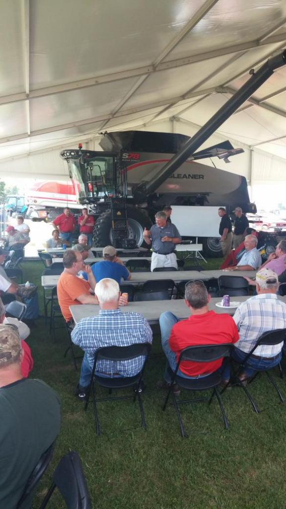 During Agco Gleaner clinic at Roeder Brothers Inc.