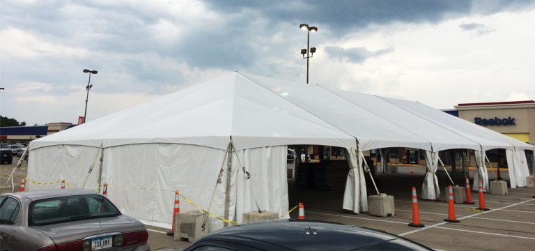 Adidas tent sale at Tanger Outlet Center Williamsburg, Iowa