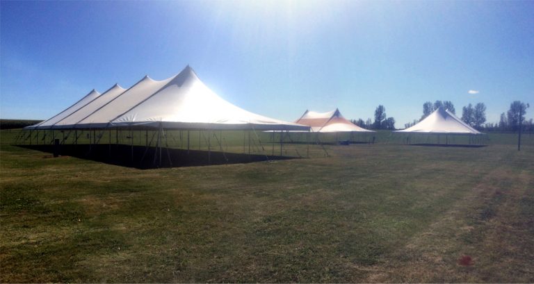 Tents for four-day Annual Dog Show in Amana Colonies, Iowa
