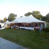 20' x 40' rope and pole tent at the Fall Festival