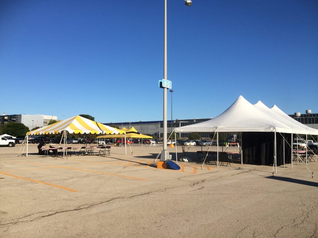 Multi-tent event in Bettendorf, Iowa at Alcoa