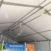 Multiple cealing fans under clearspan event tent
