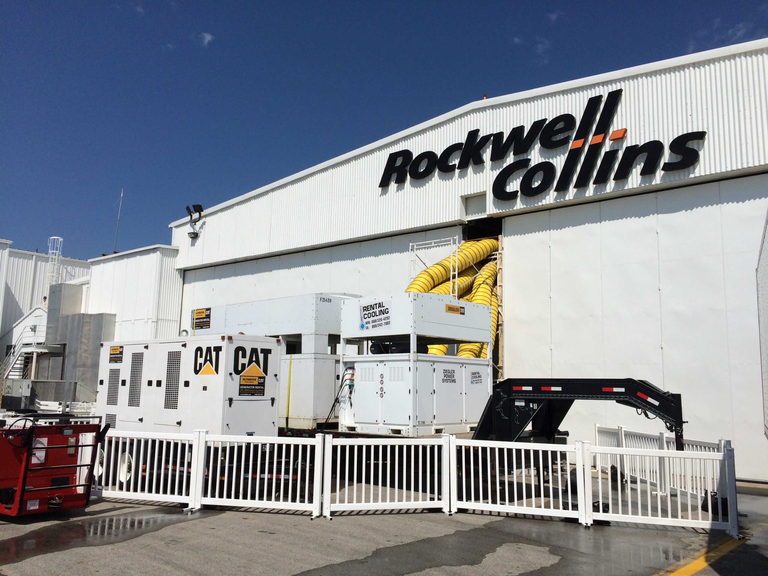 Rush HVAC event Air Conditioning for Rockwell Collins
