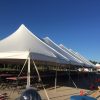 Side of 40' x 120' rope and pole tent