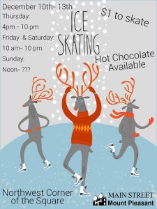 Promotional Flyer for Ice Skating at Mount Pleasant Area Chamber Alliance event
