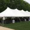 40' x 140' Rope and Pole tent for a Wine Festival/Wine Tasting event in Davenport, IA