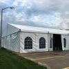 End of 60' x 98' Losberger tent setup for Ajinomoto North America Inc in Eddyville, Iowa