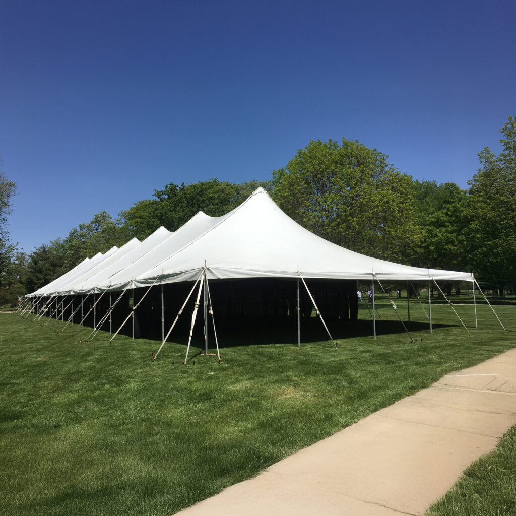 40′ x 160′ Rope and Pole Event Tent | Elite | 6,400 sq. ft.