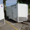 Right side of White 6'x12' enclosed cargo trailer Vin Number 2831
