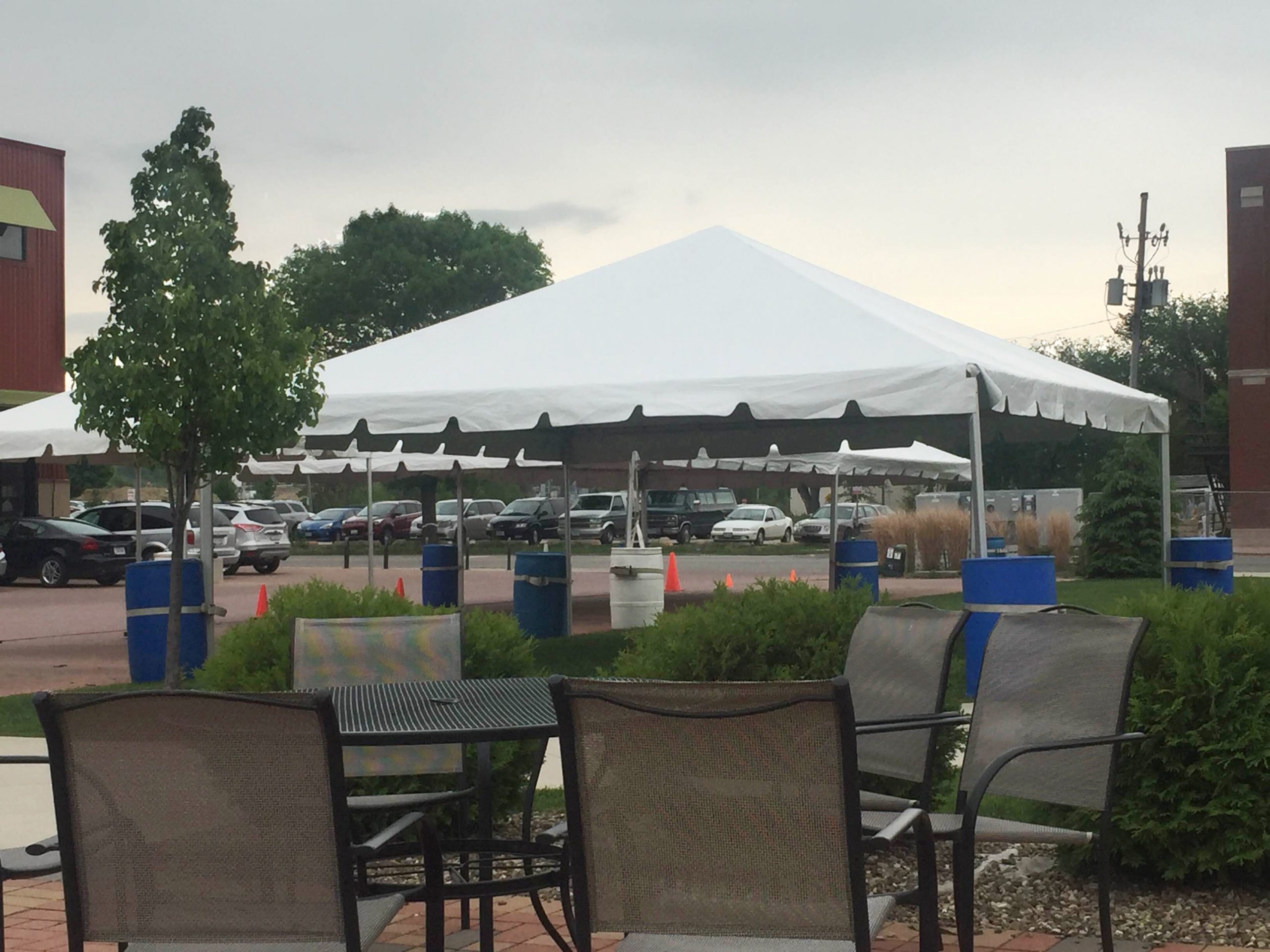 We setup tents for JDRF One Walk at NewBo City Market in Cedar Rapids, IA