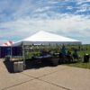 20' x 20' Frame tent at the 2016 Quad Cities Air Show
