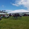 40' x 60' Hybrid tent and double decker trailer at the 2016 Quad Cities Air Show