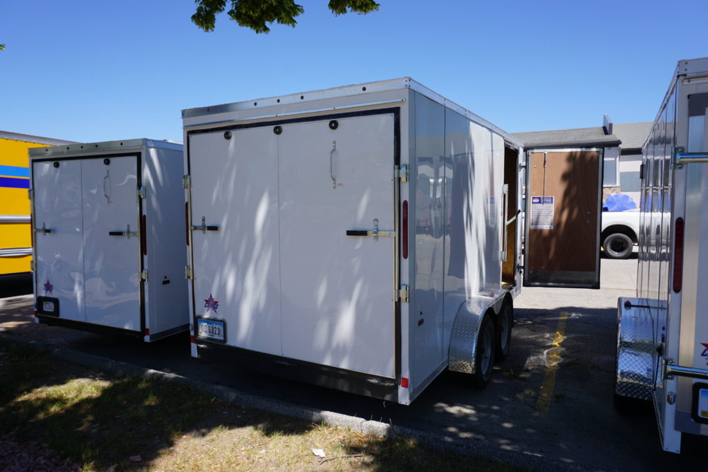 7'x14' white tandem enclosed trailer for rent or sale [sn2887] - Iowa ...