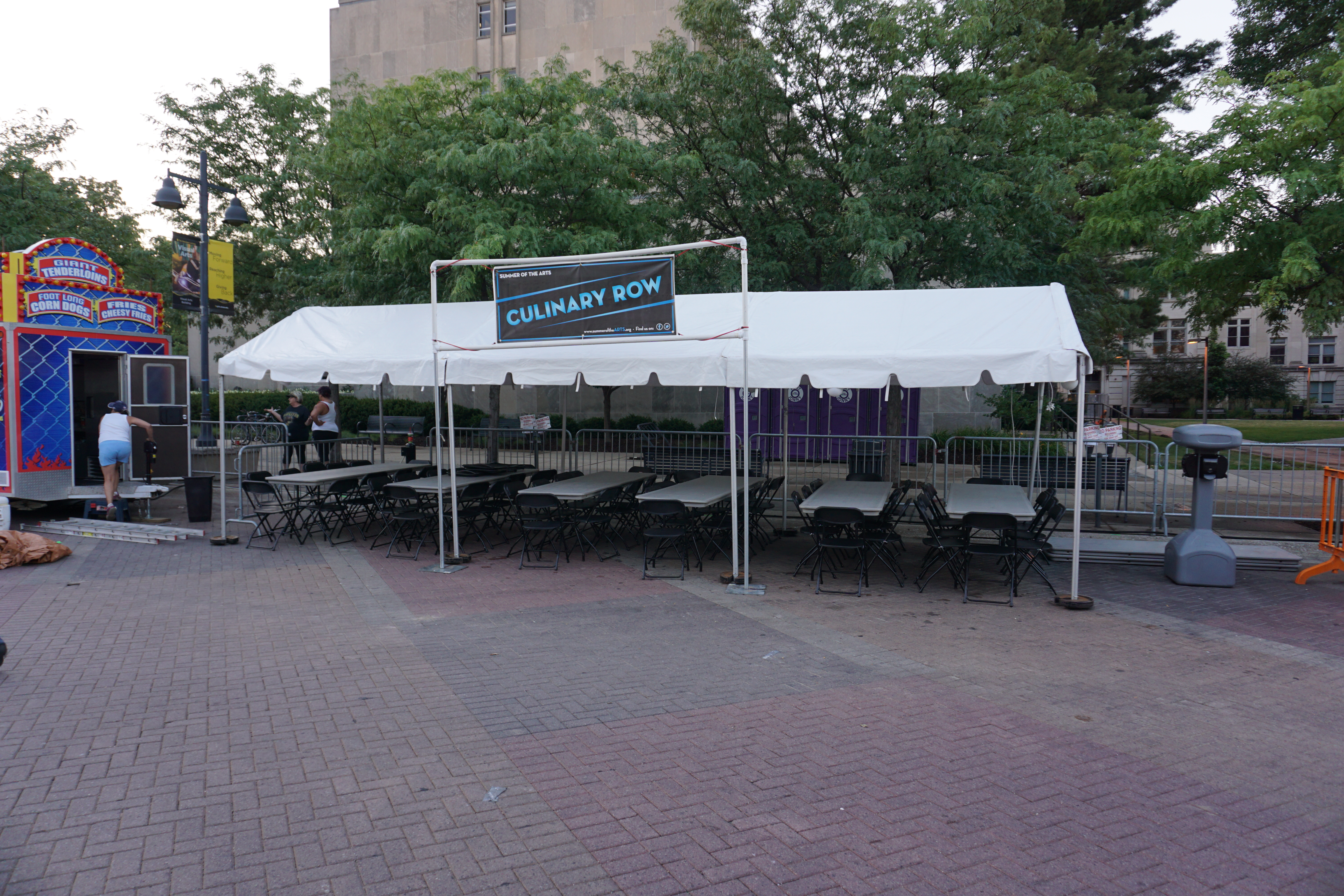 Culinary Row tent at Iowa Jazz Fest