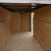 Inside with side door open White 6'x12' enclosed cargo trailer Vin Number 2831